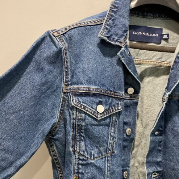 Calvin Klein Denim Trucker Jean Jacket - Picture 5 of 13